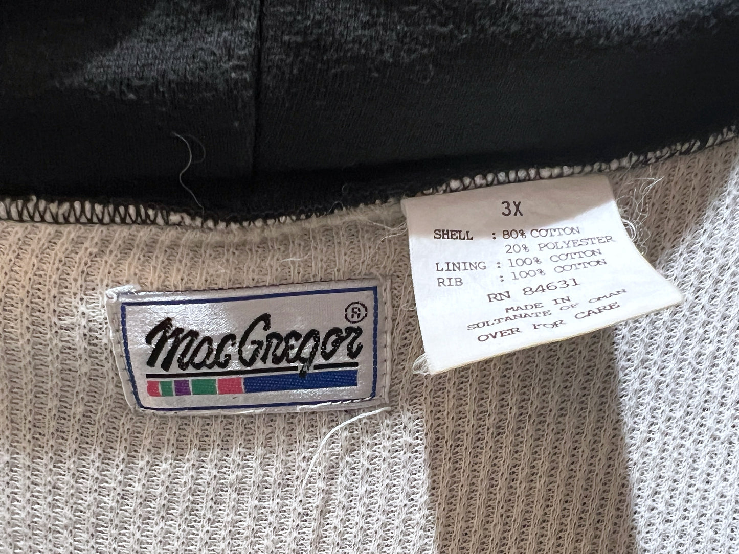 Vintage MacGregor Thermal-Lined Zip Hoodie