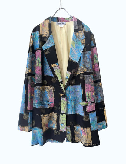 Vintage Rayon 1B Tailored Jacket