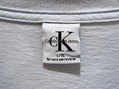 90s Calvin Klein The Scent of Minimalism Print T-Shirt