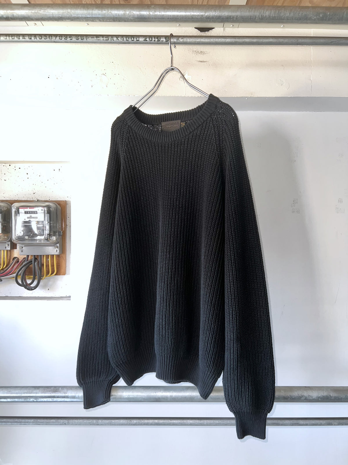 Old Garment Dyed Cotton Sweater