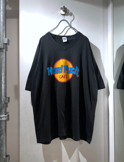 90's Hard Fuck Cafe V-Neck Tee