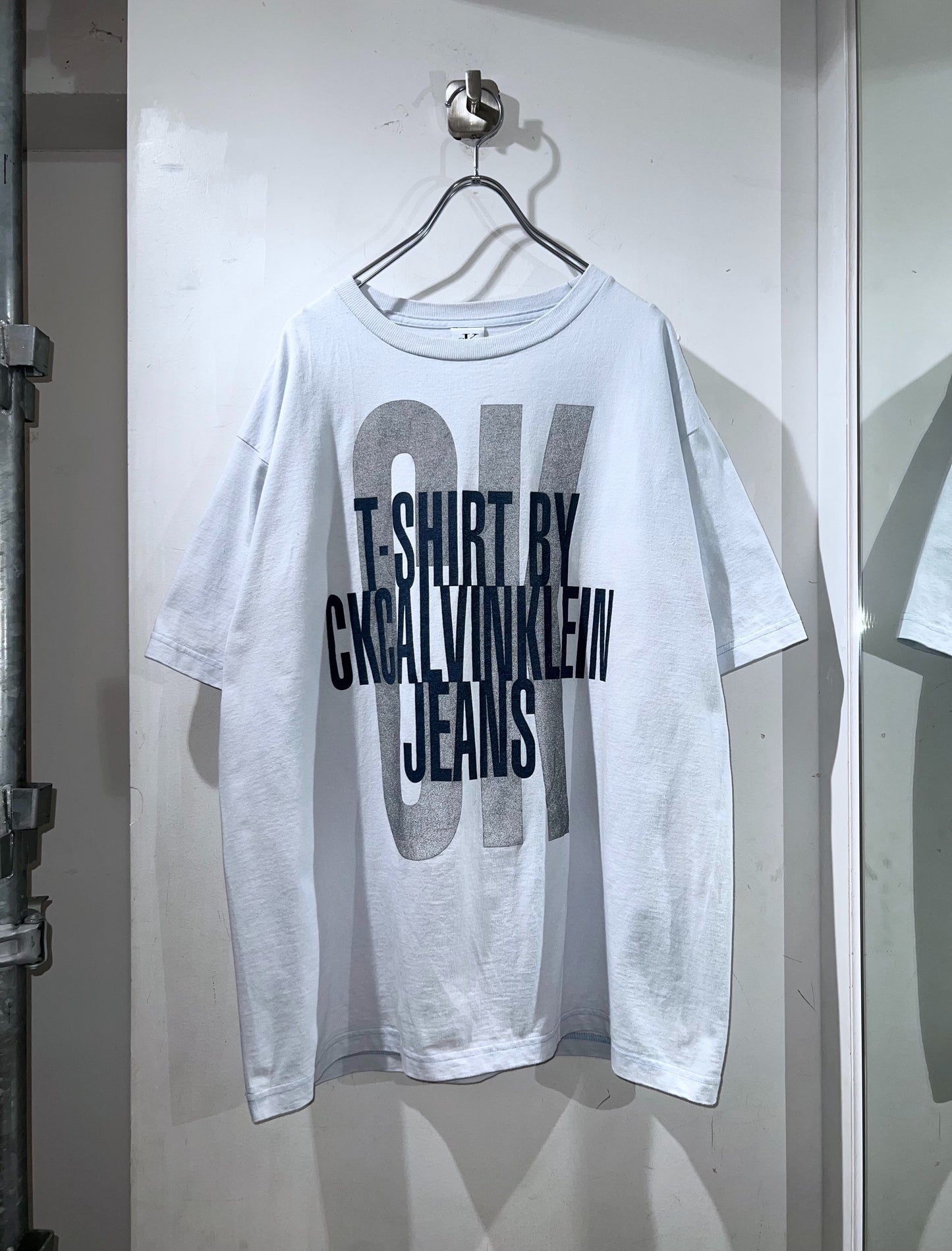 90s Calvin Klein The Scent of Minimalism Print T-Shirt