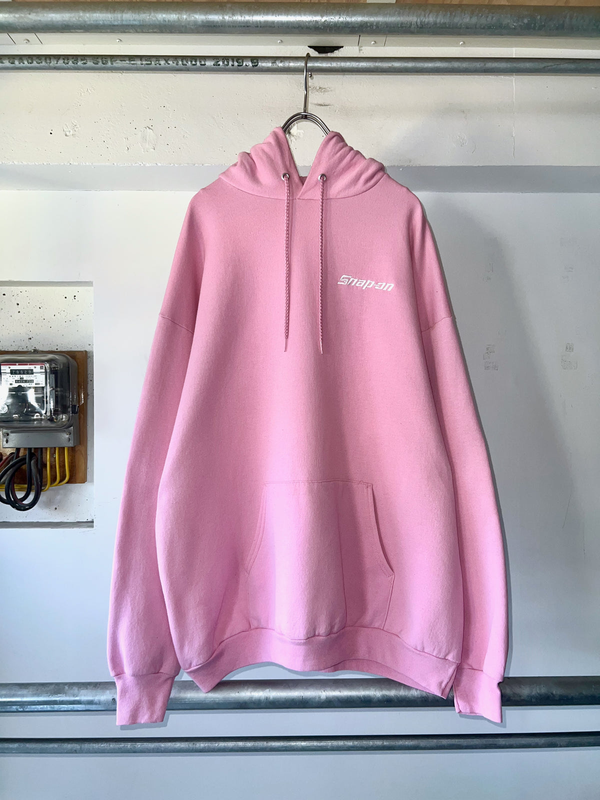 Snap-on Baby Pink Fleece Hoodie