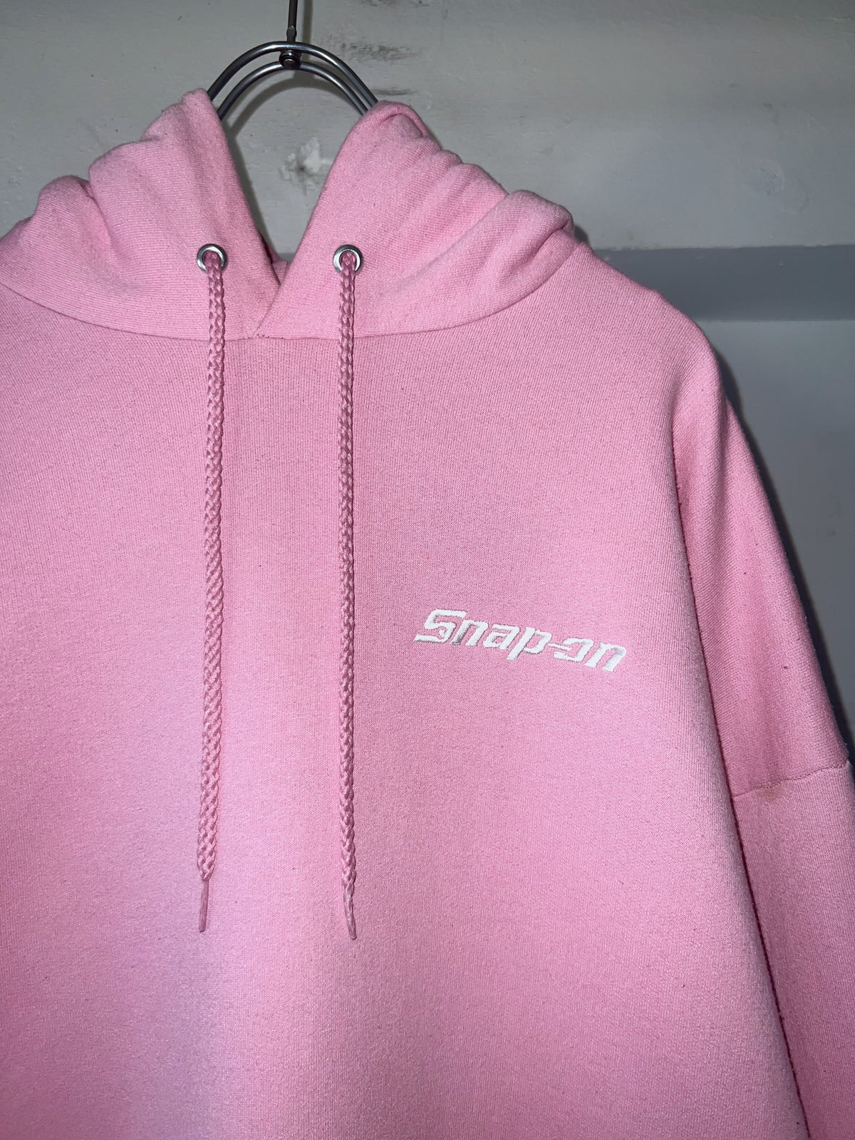 Snap-on Baby Pink Fleece Hoodie