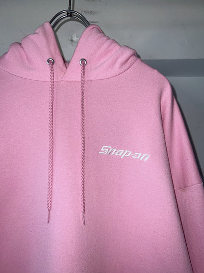 Snap-on Baby Pink Fleece Hoodie
