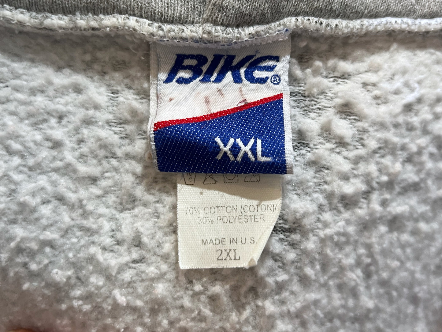 90s Grey Zip Thru Boxy Hoodie