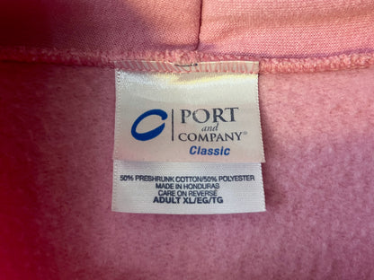 Snap-on Baby Pink Fleece Hoodie