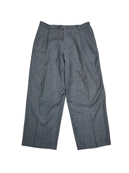 old Blue Striped Wide Slacks