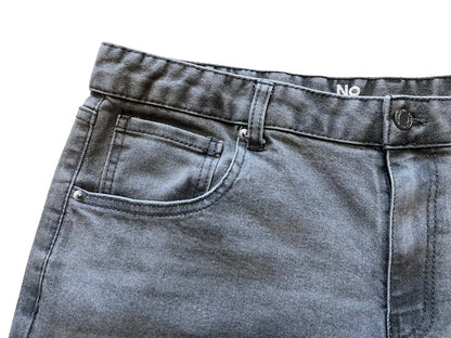 Asphalt Grey Wide Straight Jeans