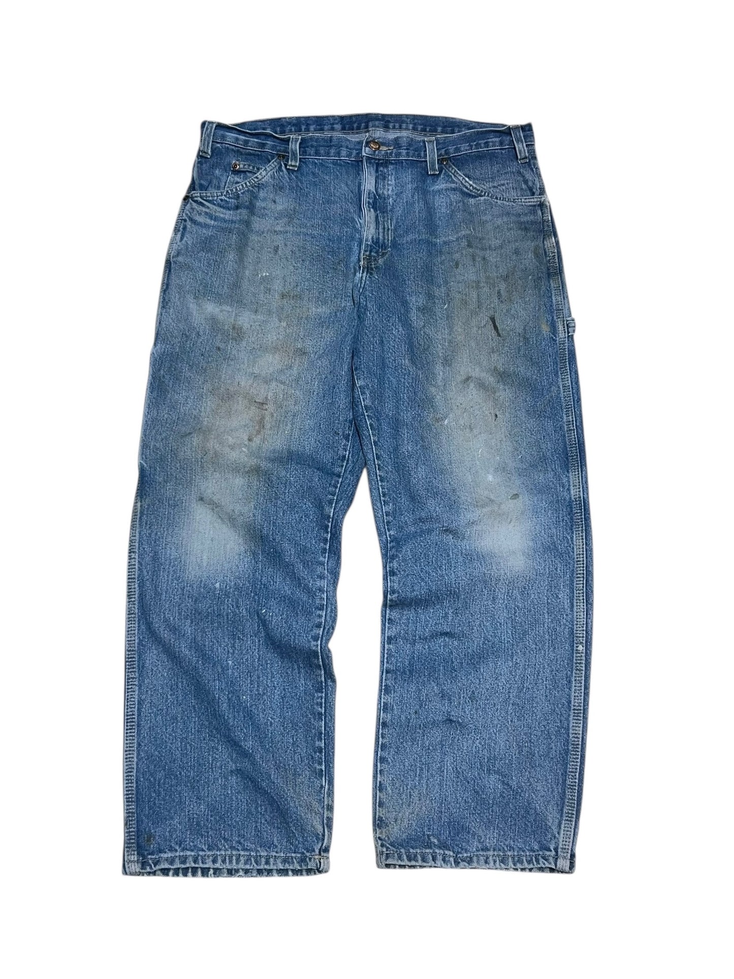 Old Dickies Distressed Denim Painter Pants