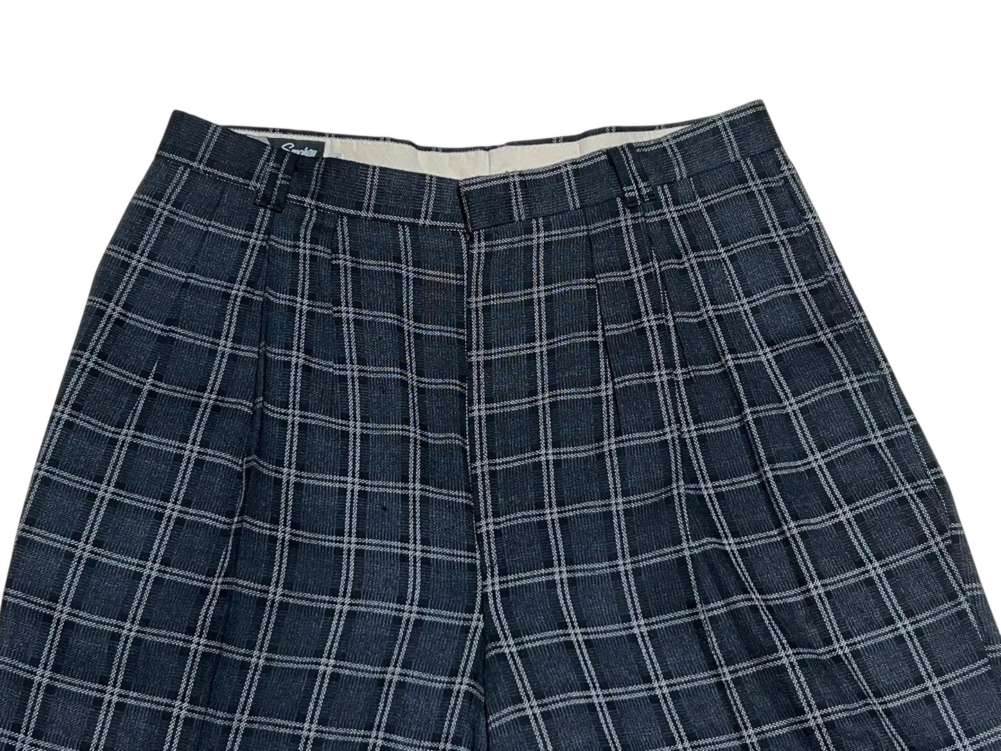 Vintage Baggy Plaid Slacks Pants