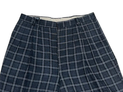 Vintage Baggy Plaid Slacks Pants