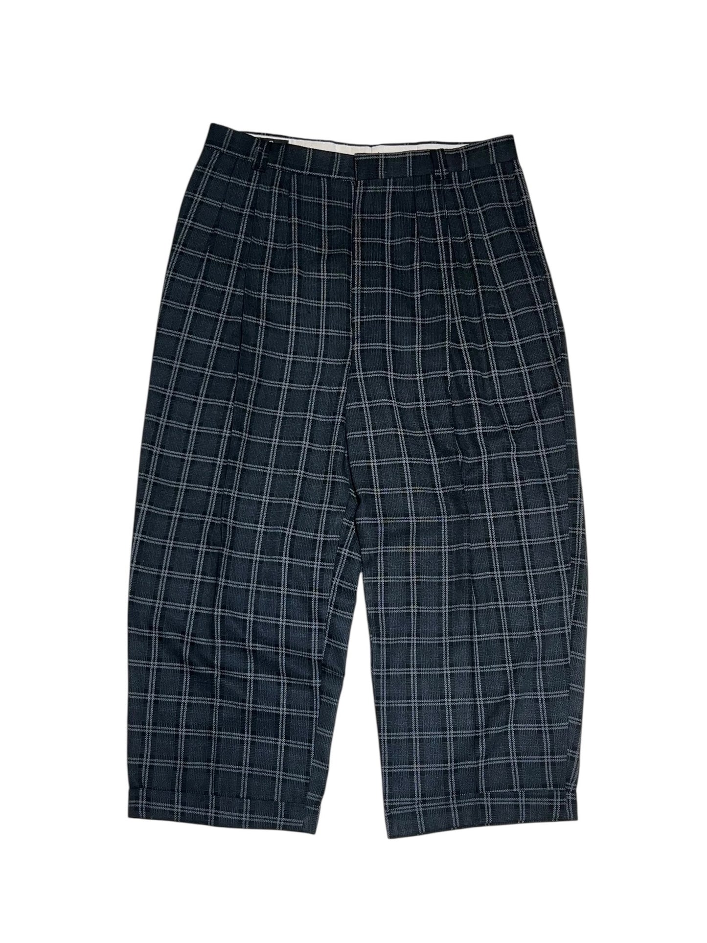 Vintage Baggy Plaid Slacks Pants