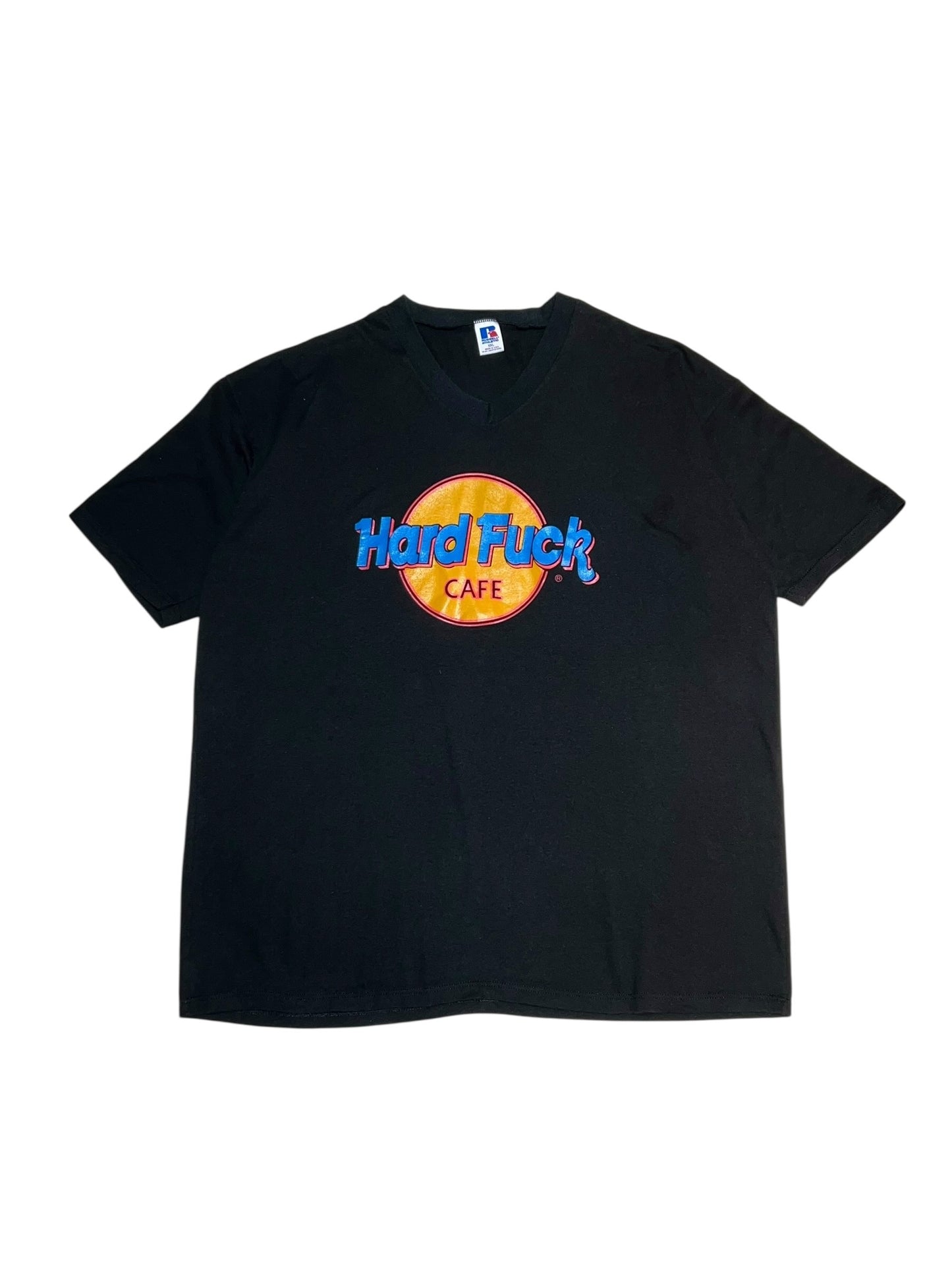 90's Hard Fuck Cafe V-Neck Tee