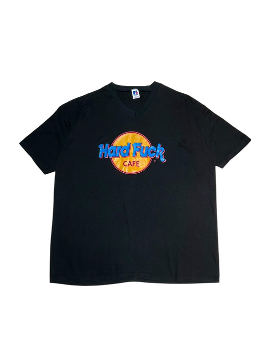 90's Hard Fuck Cafe V-Neck Tee