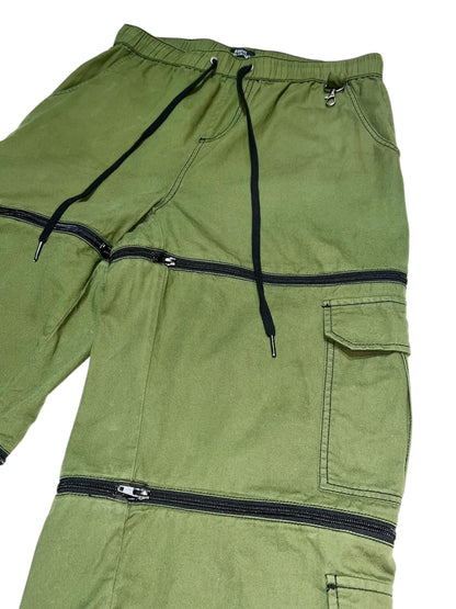 10's Military Green Zip-Off EZ Cargos