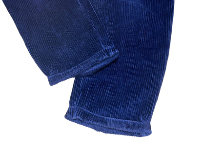 90s Deep Blue Wide Wale Corduroy Slacks