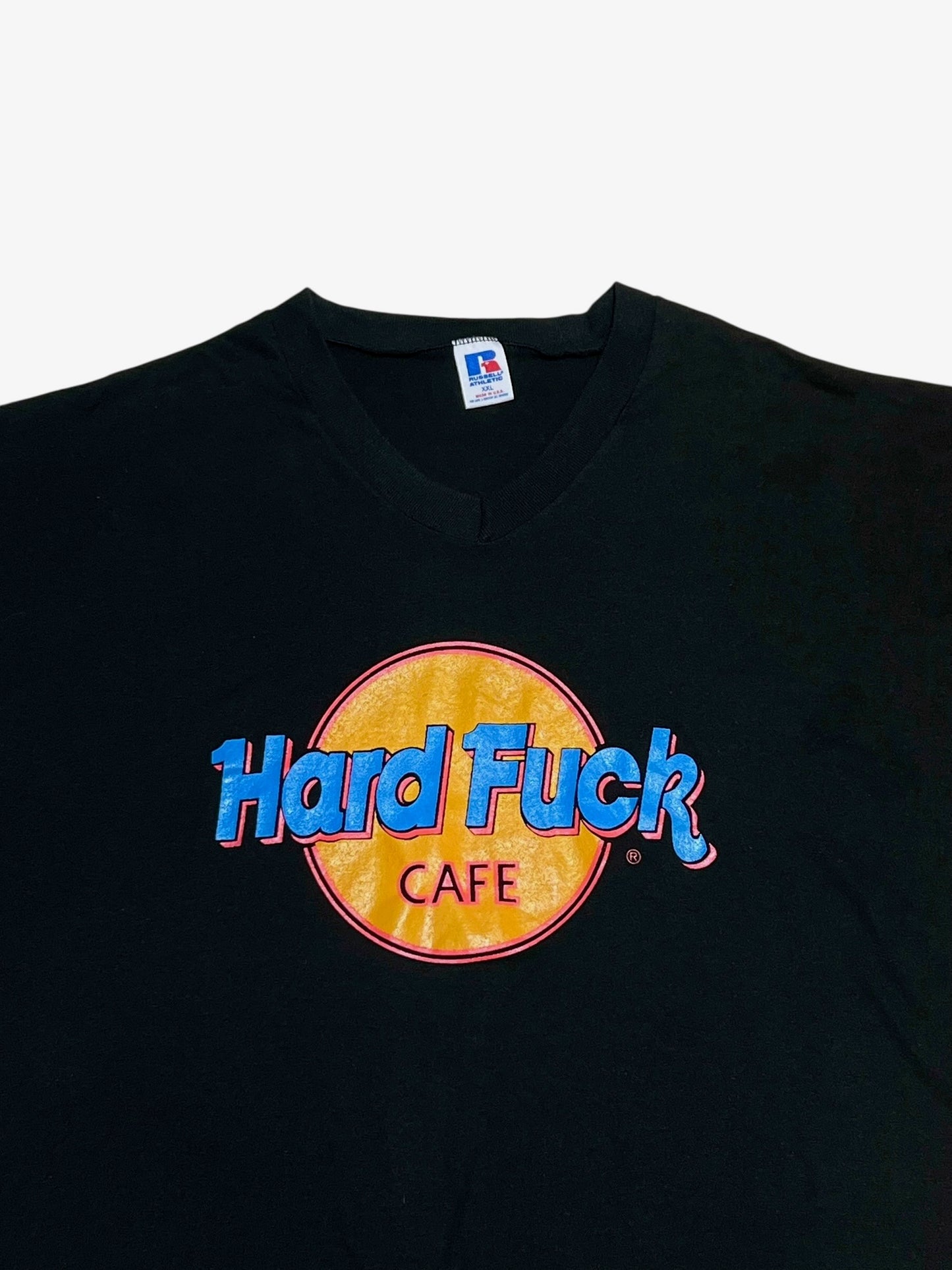 90's Hard Fuck Cafe V-Neck Tee