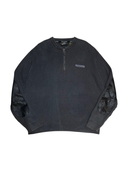 Old Harley-Davidson 1/4 Zip Cotton Sweater