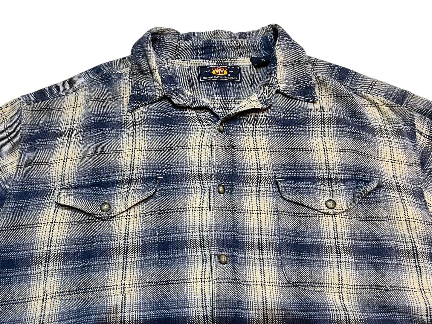 90's Vintage Route 66 Heavyweight Flannel Shirt