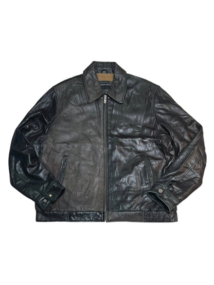 Vintage Bernardo Faded Leather Zip-Up Jacket
