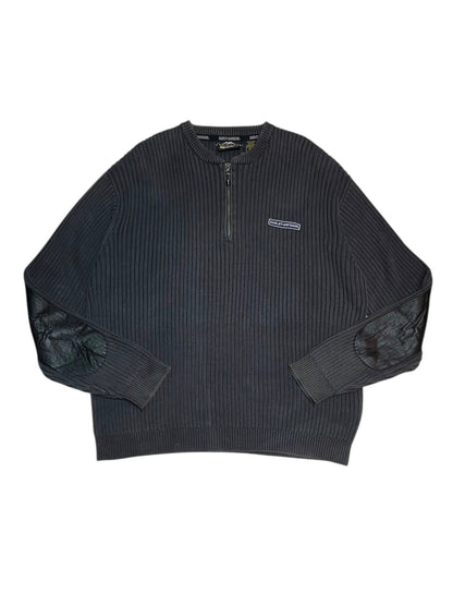 Old Harley-Davidson 1/4 Zip Cotton Sweater