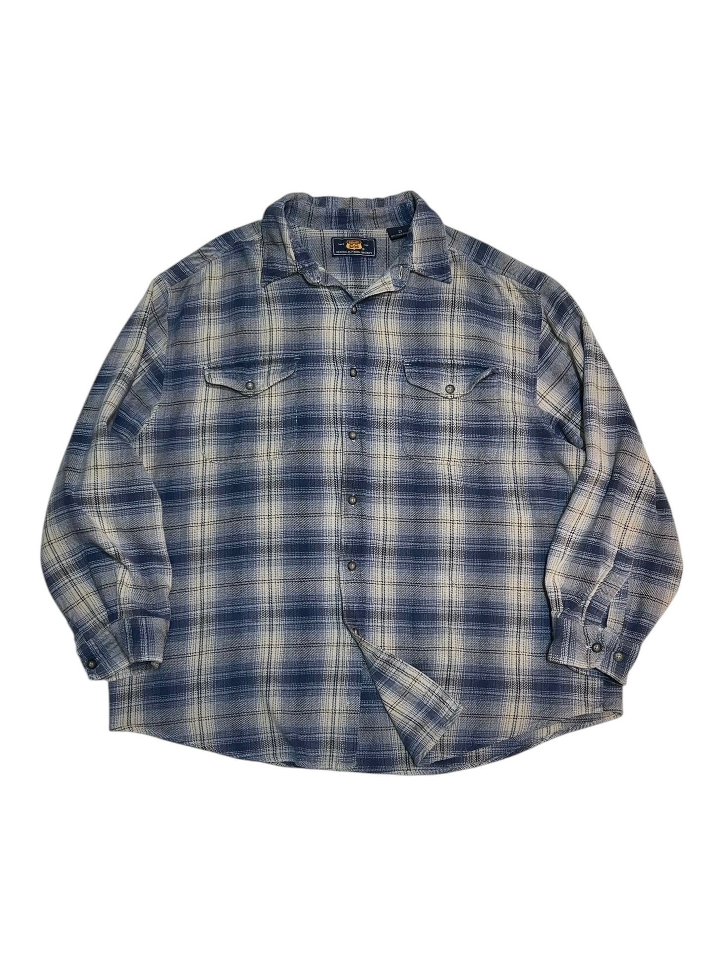 90's Vintage Route 66 Heavyweight Flannel Shirt