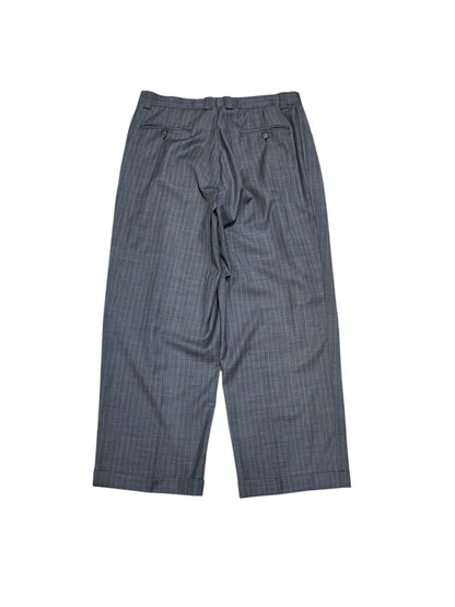 old Blue Striped Wide Slacks