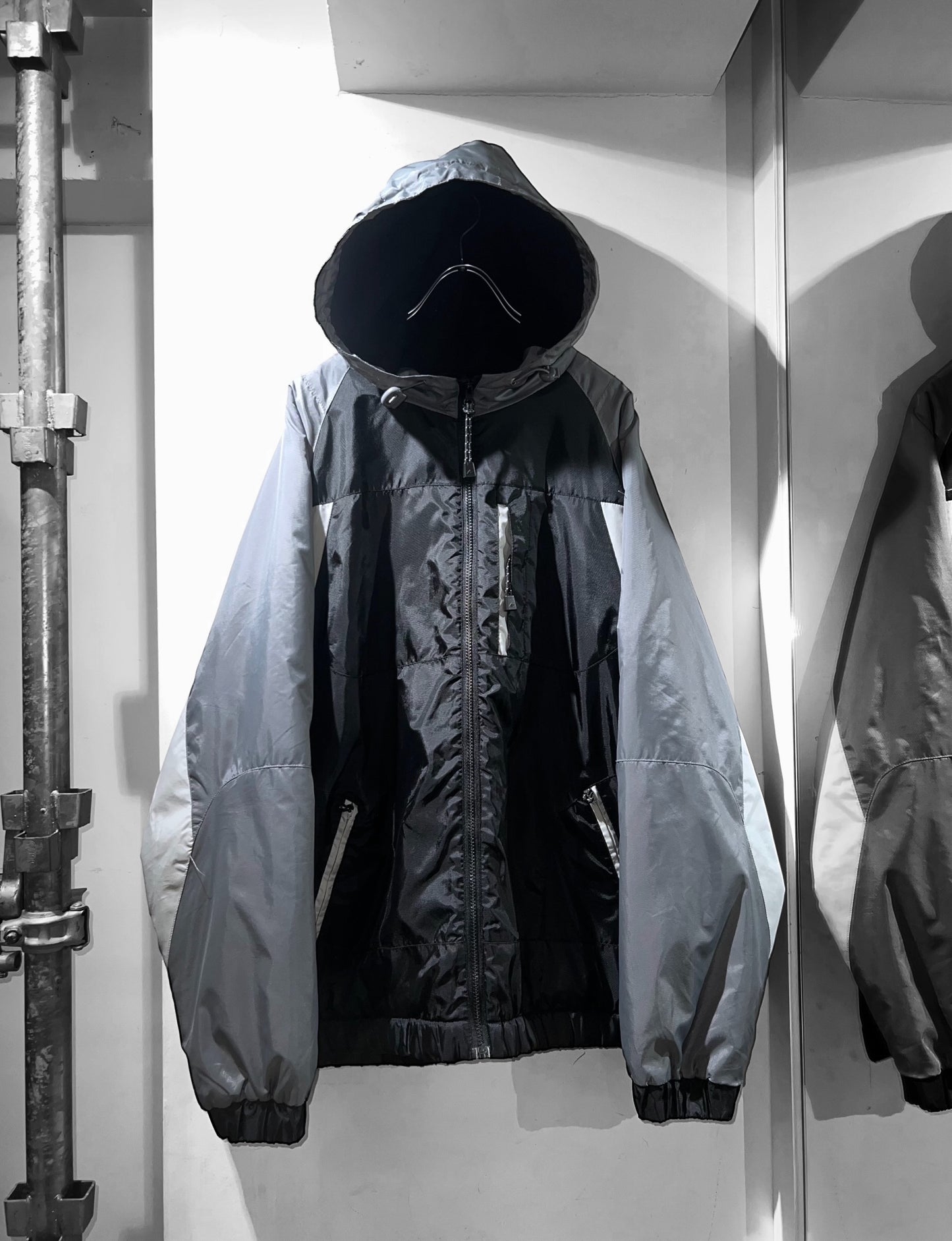 Athletech Color Block Fleece Lining Nylon Jacket