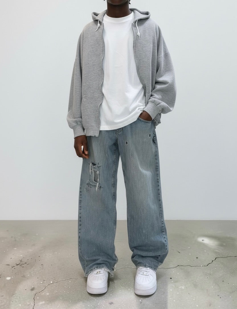 00s NoBo Loose Straight Denim Painter Pants