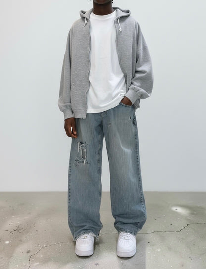00s NoBo Loose Straight Denim Painter Pants