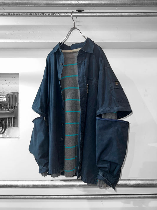 00s WEAR FIRST Ripstop 2Way Zip-Off Shirt