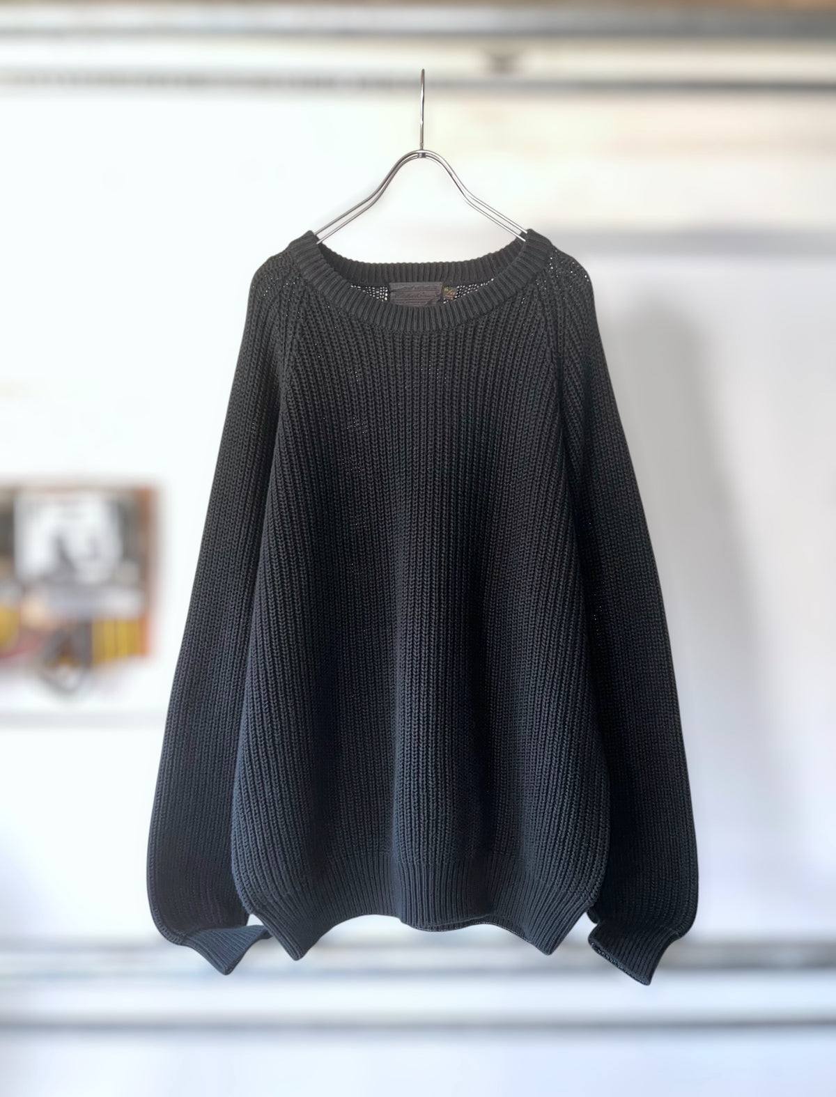 Old Garment Dyed Cotton Sweater