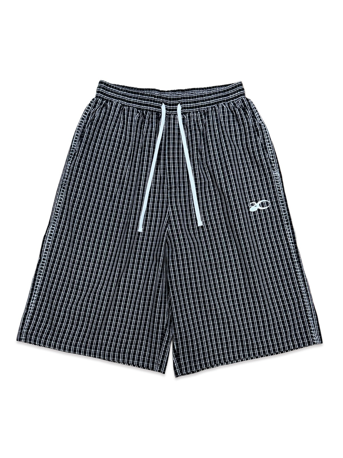 PE°CORE BAGGY PLAID SHORTS