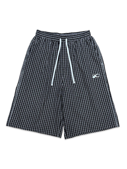 PE°CORE BAGGY PLAID SHORTS