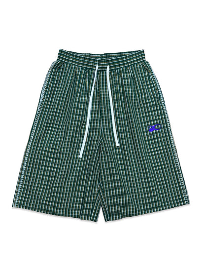 PE°CORE BAGGY PLAID SHORTS