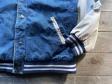 00s vintage Denim Varsity Jacket