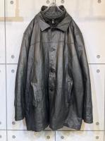 "KING SIZE" Old OverSized Design Leather Coat