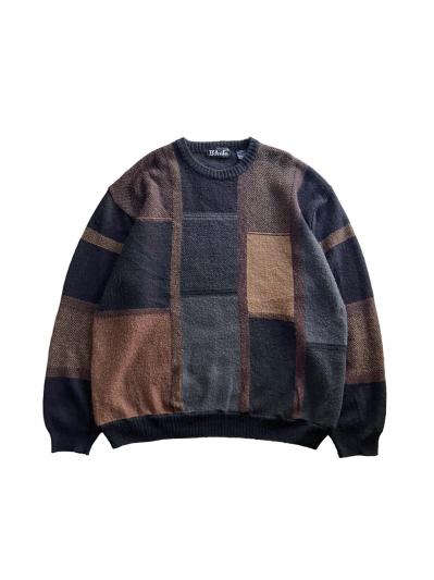 vintage Color Block Sweater
