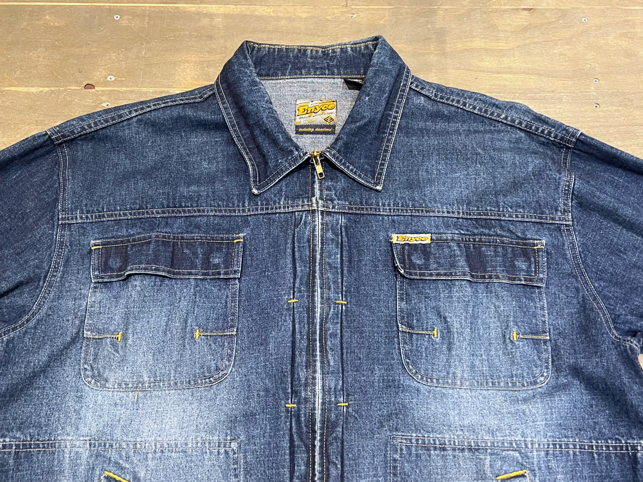BUSINESS AS USUAL / 00s Enyce Oversized Zip-up Denim Jacket
