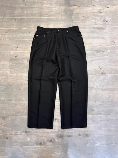 Black Comfort Wide Trousers