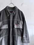 Phat Farm Half Sleeve Oversized Jean Shirt Jacket