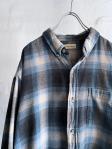 old Ombre Check Light Nel Shirt