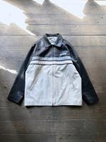 00s vintage PVC Leather Biker Jacket