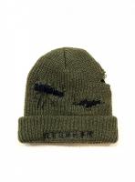 repaired soft knit beanie