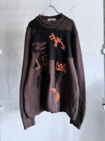 Made in Italy Iceberg Design Knit Sweater