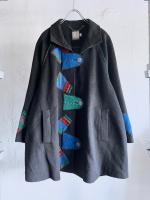 vintage Design Wool Half Coat