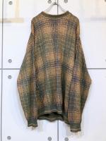 "GEOFFREY BENNE" Old Design Check Knit